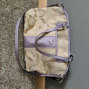 Coach signature handbag